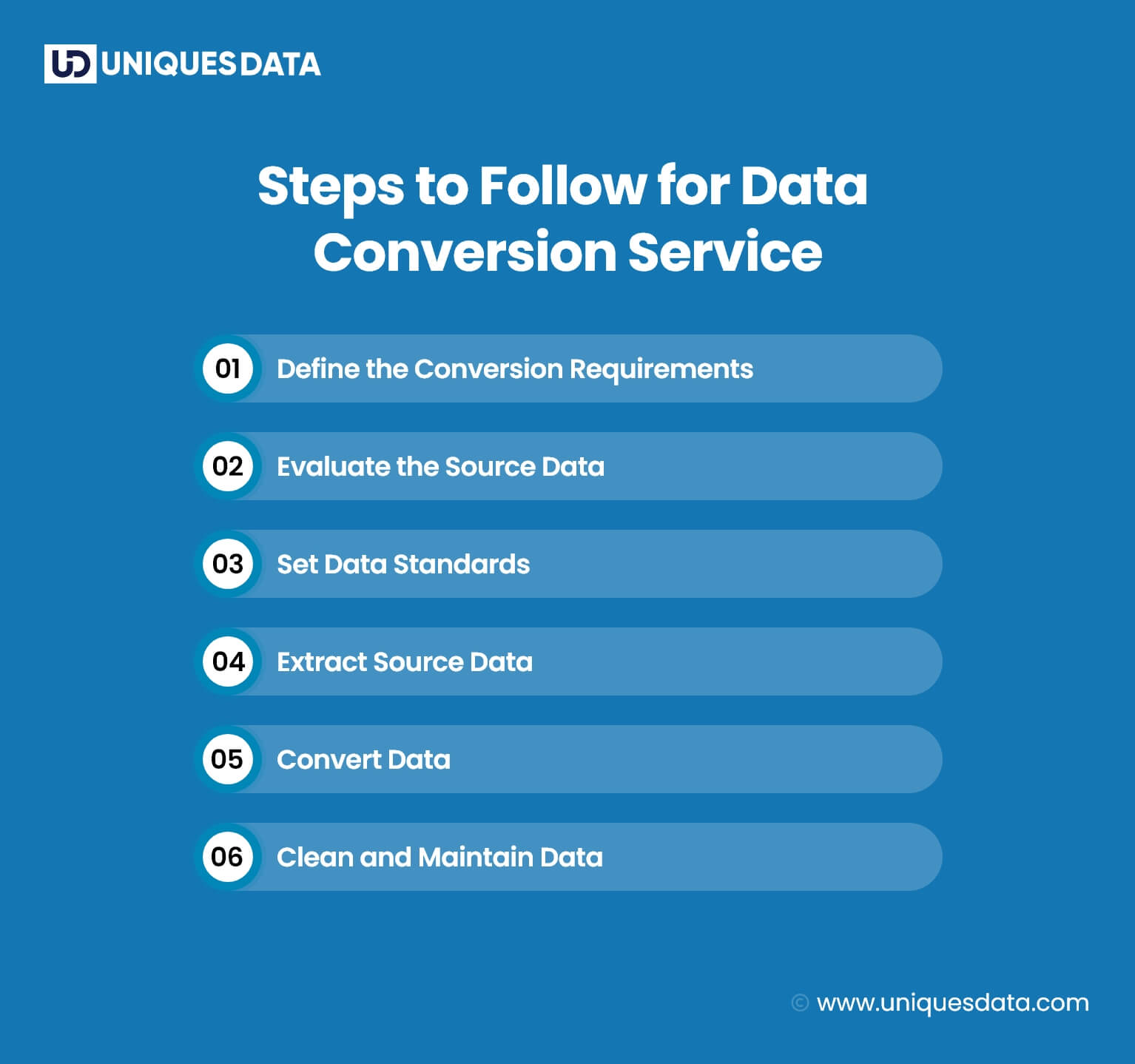Steps to Follow for Data Conversion Service
