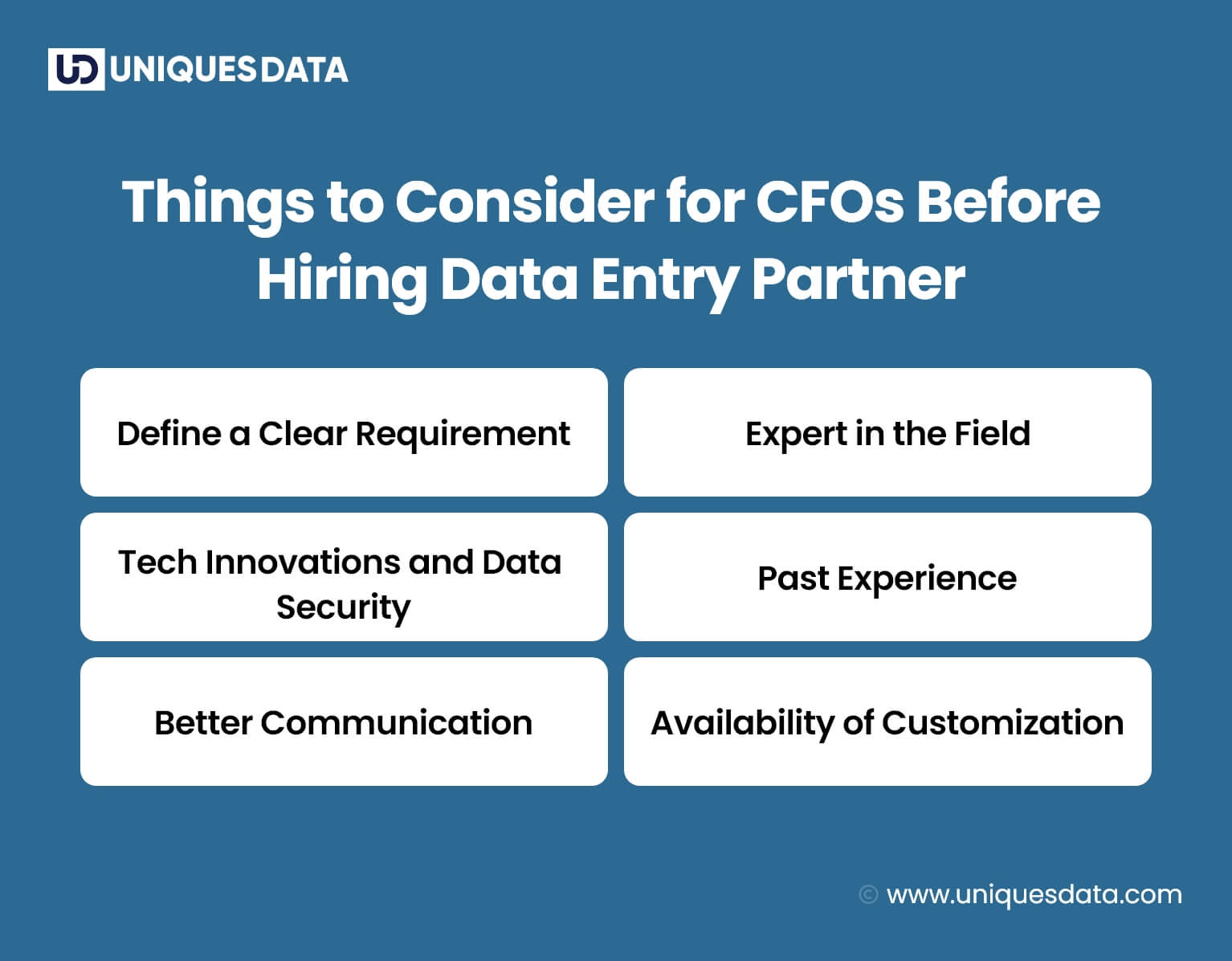 Things to Consider for CFOs Before Hiring Data Entry Partner